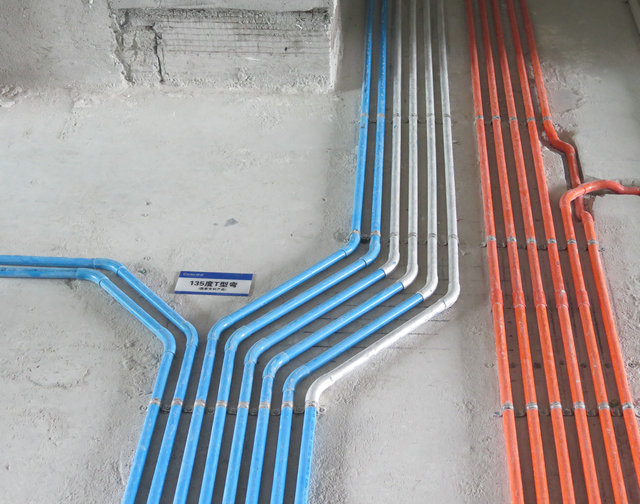 材通PVC電線管布線效果 材通PVC電線管布線效果