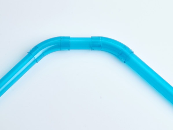 PVC紅藍透明135度T型彎 PVC紅藍透明135度T型彎